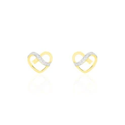 Boucles D'oreilles Puces Juliane Or Jaune Diamant