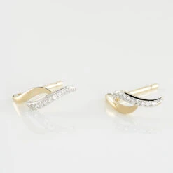Boucles D'oreilles Puces Callum Or Jaune Diamant -Histoire d'Or B3OFJDW309 view2