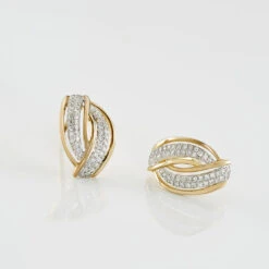 Boucles D'oreilles Puces Enora Or Jaune Diamant -Histoire d'Or B3OFJDW342 view2