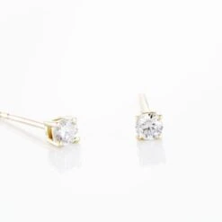 Boucles D'oreilles Puces Victoria Or Jaune Diamant -Histoire d'Or B3OFJDW635 view2