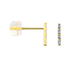 Boucles D'oreilles Puces Or Jaune Puces Judy Diamants -Histoire d'Or B3OFJDW659 view1