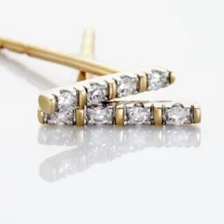 Boucles D'oreilles Puces Or Jaune Puces Judy Diamants -Histoire d'Or B3OFJDW659 view2