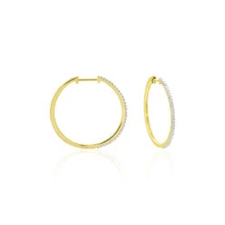 Creoles Or Jaune Aryanna Diamants