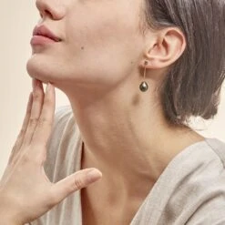 Boucles D'oreilles Puces Marie-noela Or Jaune Perle De Tahiti -Histoire d'Or B3OFJHH025 model0