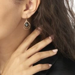 Boucles D'oreilles Pendantes Martyna Or Jaune Perle De Tahiti -Histoire d'Or B3OFJHH050 model0