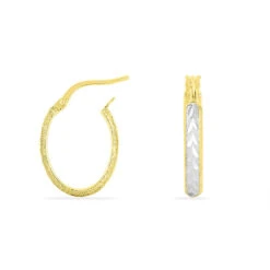 Créoles Sterala Or Jaune Strass -Histoire d'Or B3OFJPW905 view2