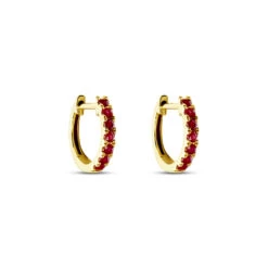 Créoles Or Jaune Killian Rubis -Histoire d'Or B3OFJRR121 view1