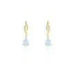 Boucles D'oreilles Pendantes Or Jaune Assaf Topaze