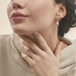 Boucles D'oreilles Pendantes Rose Or Jaune Perle De Culture -Histoire d'Or B3OFJUS014 model0