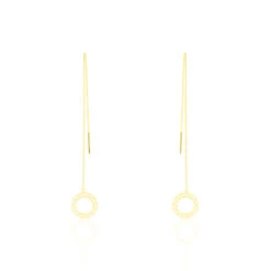 Boucles D'oreilles Pendantes Florent Or Jaune