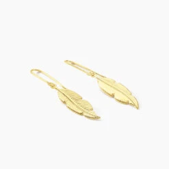 Boucles D'oreilles Pendantes Indian Nature Feuilles Or Jaune -Histoire d'Or B3OFJW00C8 view1