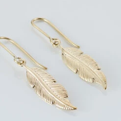Boucles D'oreilles Pendantes Indian Nature Feuilles Or Jaune -Histoire d'Or B3OFJW00C8 view2