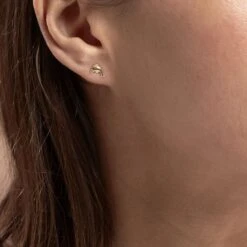 Boucles D'oreilles Puces Fulvie Dauphin Or Jaune -Histoire d'Or B3OFJW00CH model0