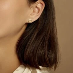 Boucles D'oreilles Puces Alphonsine Etoile De Mer Or Jaune -Histoire d'Or B3OFJW00CM model0