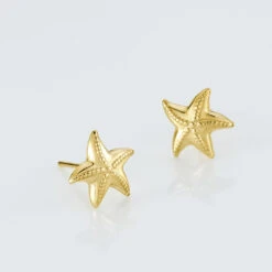 Boucles D'oreilles Puces Alphonsine Etoile De Mer Or Jaune -Histoire d'Or B3OFJW00CO view2