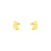 Boucles D'oreilles Puces Freyia Cheval Or Jaune