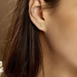 Boucles D'oreilles Puces Freyia Cheval Or Jaune -Histoire d'Or B3OFJW00CP model0