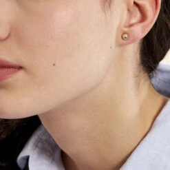 Boucles D'oreilles Puces Fidelia Boule Or Jaune -Histoire d'Or B3OFJW0510 model0