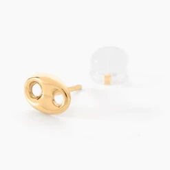 Boucles D'oreilles Puces Cara Grain De Cafe Or Jaune -Histoire d'Or B3OFJW0532 view1