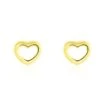 Boucles D'oreilles Puces Anne-maudae Coeurs Or Jaune