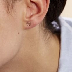 Boucles D'oreilles Puces Anne-maudae Coeurs Or Jaune -Histoire d'Or B3OFJW0680 model1