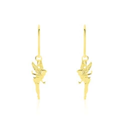 Boucles D'oreilles Pendantes Fee Or Jaune