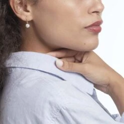 Boucles D'oreilles Pendantes Or Jaune Fidelia Cristal -Histoire d'Or B3OFJXW211 model0