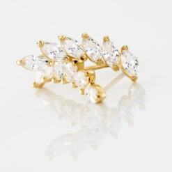 Bijoux D'oreilles Resa Or Jaune Oxyde De Zirconium -Histoire d'Or B3OFJZW506 view2