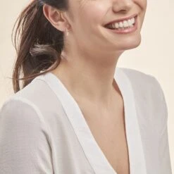 Boucles D'oreilles Pendantes Gulbeyaz Or Jaune Oxyde De Zirconium -Histoire d'Or B3OFJZW631 model0