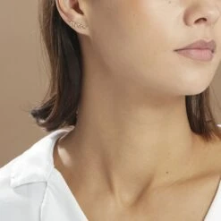 Bijoux D'oreilles Eloiza Or Jaune Oxyde De Zirconium -Histoire d'Or B3OFJZW791 model0