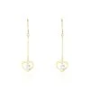 Boucles D'oreilles Pendantes Or Jaune Maximiliane Oxyde De Zirconium