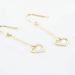 Boucles D'oreilles Pendantes Or Jaune Maximiliane Oxyde De Zirconium -Histoire d'Or B3OFJZW943 view2