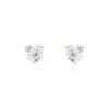 Boucles D'oreilles Puces Or Jaune Katherine Oxyde De Zirconium