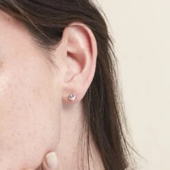 Boucles D'oreilles Puces Or Jaune Katherine Oxyde De Zirconium -Histoire d'Or B3OFJZW971 model0