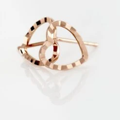 Boucles D'oreilles Puces Or Rose Melltje -Histoire d'Or B3OFRW0026 view2