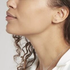 Boucles D'oreilles Puces Or Rose Lison Alphonsine -Histoire d'Or B3OMRW0002 model0