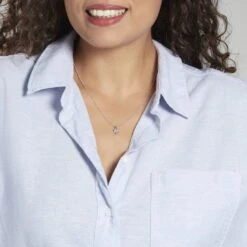 Pendentif Miyah Or Blanc Topaze -Histoire d'Or B3PFBTB002 model0