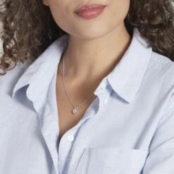 Pendentif Miyah Or Blanc Topaze -Histoire d'Or B3PFBTB002 model1