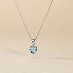 Pendentif Miyah Or Blanc Topaze -Histoire d'Or B3PFBTB002 view2