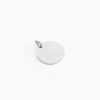 Pendentif Sirona Pastille Gravable Or Blanc