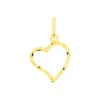Pendentif Eudocie Coeur Strie Or Jaune