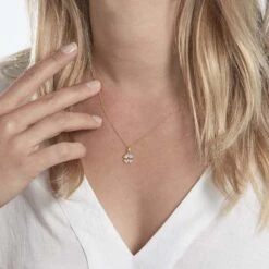 Pendentif Eudocie Coeur Trefle Or Jaune -Histoire d'Or B3PFJW0400 model1