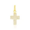 Pendentif Canice Croix Or Jaune Oxyde De Zirconium