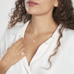 Pendentif Canice Croix Or Jaune Oxyde De Zirconium -Histoire d'Or B3PFJZW183 model0