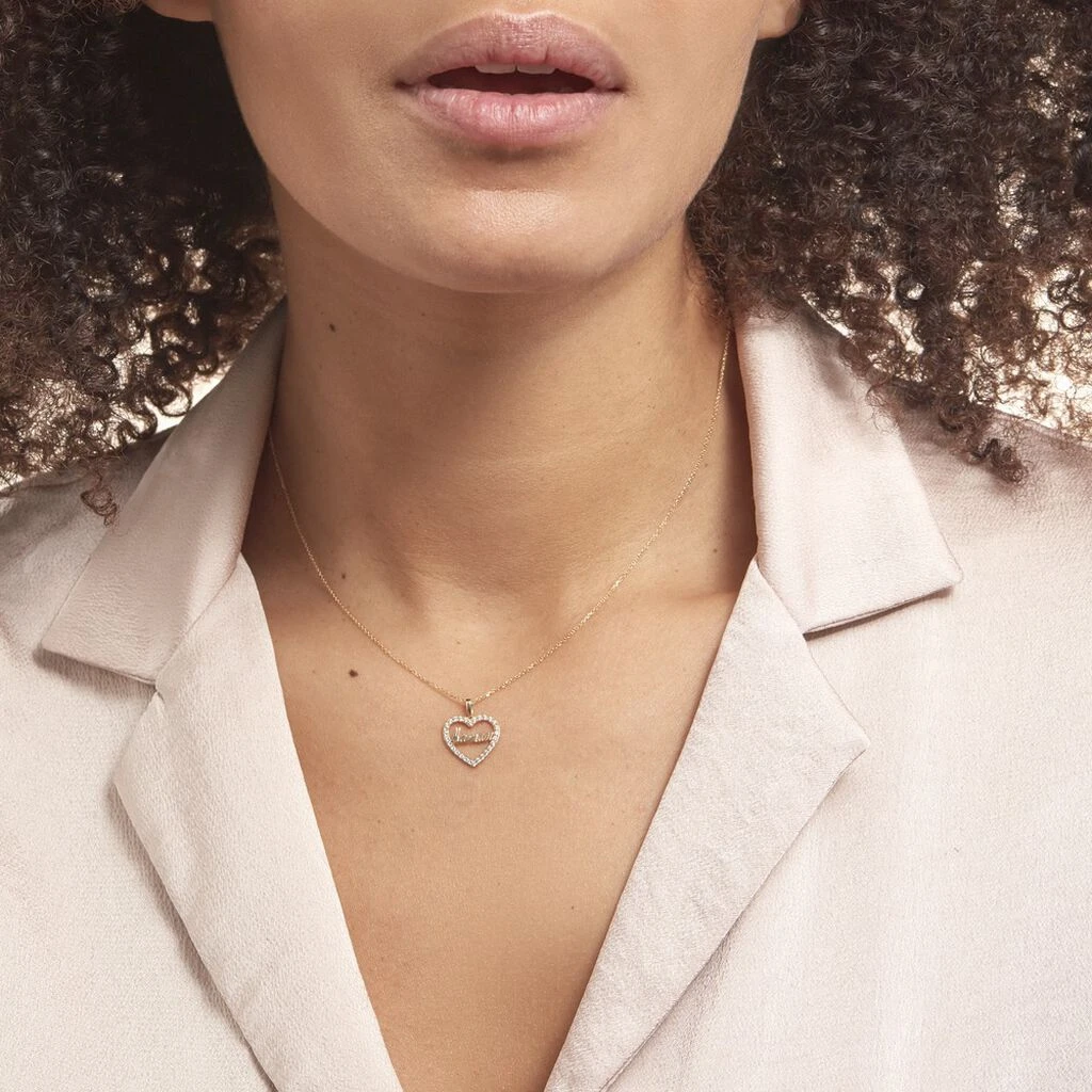 Pendentif Or Jaune Ramouna Oxyde De Zirconium 4 Pendentif Or Jaune Ramouna Oxyde De Zirconium – Image 4