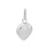 Pendentif Eudocie Coeur Lisse Or Blanc