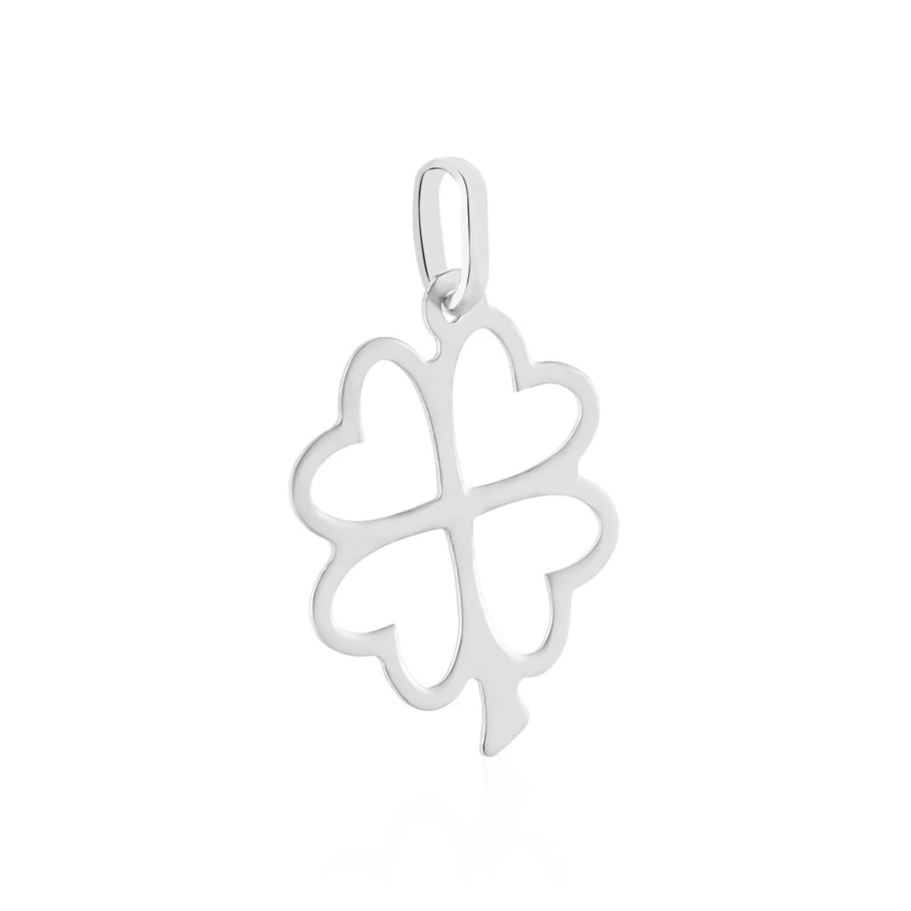 Pendentif Koulmia Trefle Diamante Or Blanc 2 Pendentif Koulmia Trefle Diamante Or Blanc – Image 2
