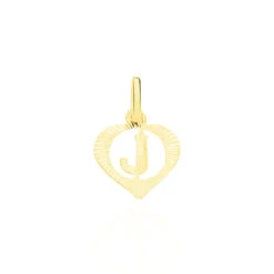 Pendentif Eudocie Coeur Lettre Or Jaune