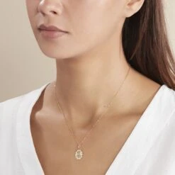 Pendentif Vierge Nuage Or Jaune -Histoire d'Or B3PMJW0203 model2