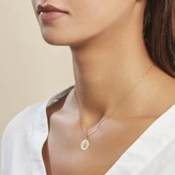 Pendentif Ange Rond Satine Or Jaune -Histoire d'Or B3PMJW0204 model0